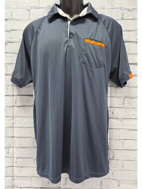 Under Armour Mens ColdGear Gray Performance Polo Shirt Large